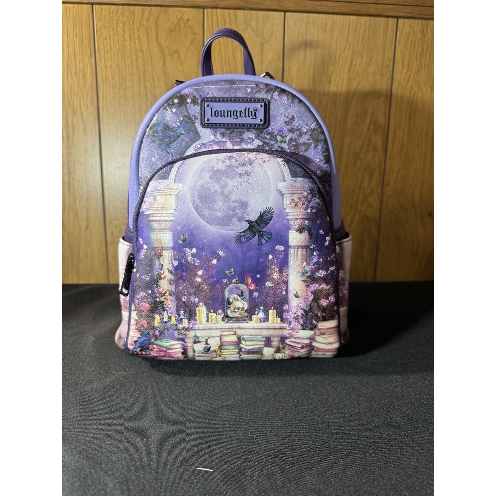 LOUNGEFLY BAM EXCLUSIVE‎ Dark Acedemia Mini Backpack NEW